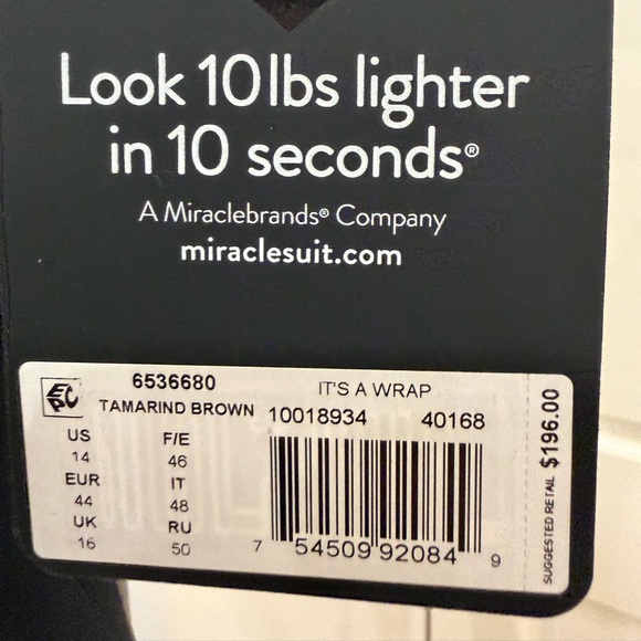 Miraclesuit It's A Wrap One Piece Swimsuit Dali Leopard - Picture 6 of 9